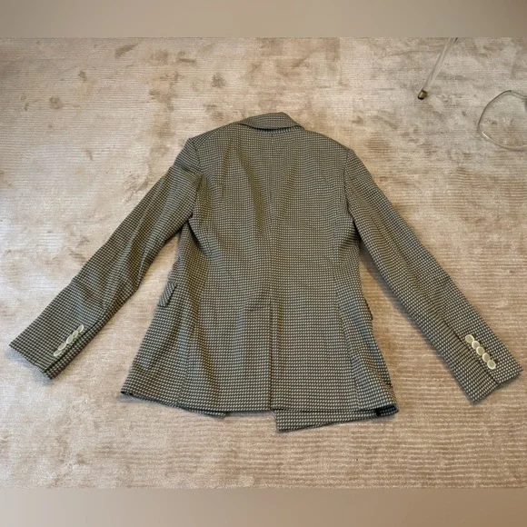 Veronica Beard Brown and Green Checked Blazer 4 - Picture 5 of 6